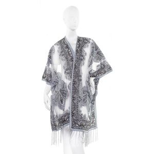 Zoe Madison Burnout Kimono : New in Package: Ash Gray : Never Worn